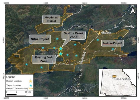 Banyan Gold Intersects High-Grade Mineralization at Newly Identified Roaring Fork Zone, Visible Gold at Seattle Creek Zone, Nitra Project, Yukon