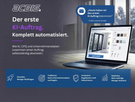 Fenster- und Türenhersteller wickelt ersten vollautomatischen KI-Auftrag ab.