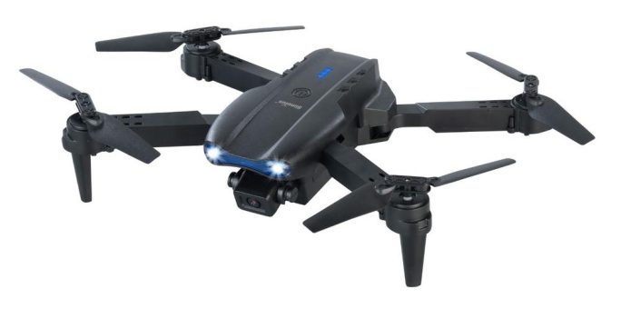 Simulus Faltbare RC-WLAN-Drohne GH-730 mit Full-HD-Kamera, 2,4″-Display-Fernsteuerung