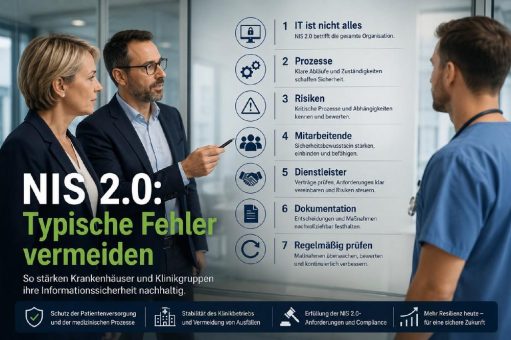 NIS 2.0 erfolgreich umsetzen: Die häufigsten Fehler in Krankenhäusern und Klinikgruppen vermeiden