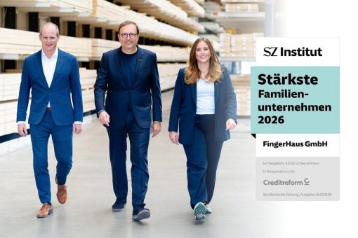 FingerHaus ist stärkstes Familienunternehmen 2026