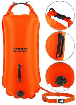 Semptec Schwimmboje und wasserdichter Trockensack, 28 l, orange