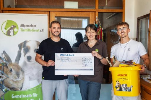 Gemeinsam für Tiere in Not: hTRIUS spendet 1.000 Euro an das Tierheim Horb