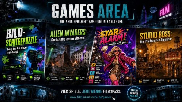 Film spielerisch entdecken: „Film in Karlsruhe“ eröffnet neue Games Area