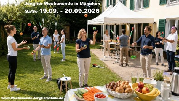 Jonglieren, ausprobieren, neue Impulse gewinnen: Erlebnis-Wochenendeam 19.9.+20.9. in München