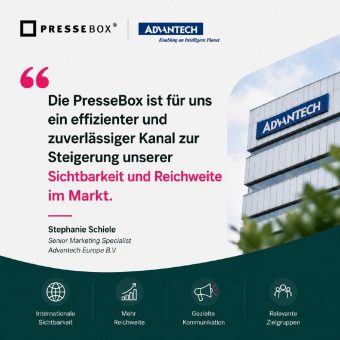 Wie Advantech Europe B.V. seine Unternehmenskommunikation mit der PresseBox stärkt