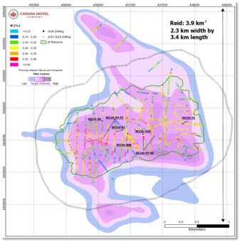 Canada Nickel gibt weitere Ergebnisse aus Explorationsbohrungen sowie die bislang hochgradigsten Abschnitte im Reid-Nickelsulfid-Projekt bekannt