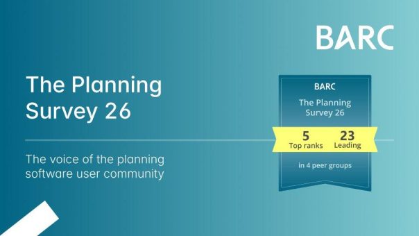 Lucanet erzielt Spitzenplatzierungen im BARC Planning Survey 26