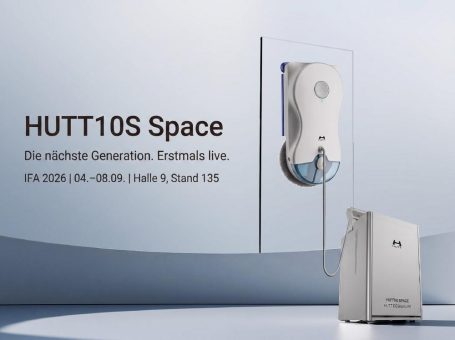 Innovationsführer im Fensterputzroboter-Markt: HUTT kündigt Weiterentwicklung seines Round-&-Square-Systems zur IFA an