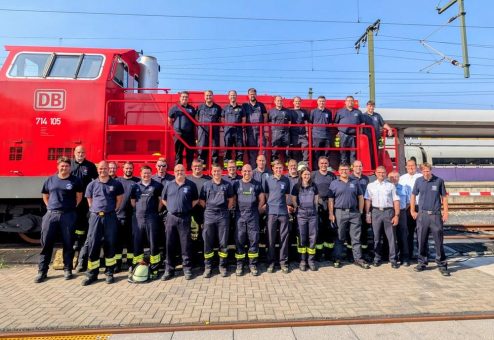 Schweißtreibender Einsatz am Rettungszug