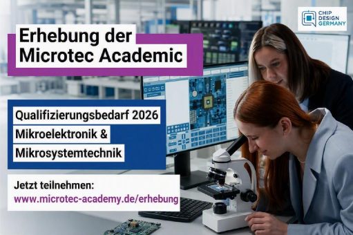 Zweite Branchenerhebung der Microtec Academy: Qualifizierungsbedarf in Mikroelektronik & Mikrosystemtechnik