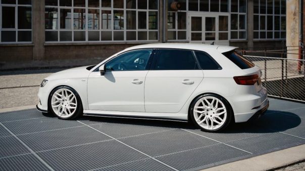 White Star: Barracuda Dragoon-Felgen in Sonderfarbe am Audi A3 Sportback