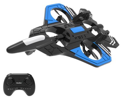Simulus Ferngesteuerte Kampfjet-Drohne GH-740 mit LED-Licht, 360°-Flip, Headless-Mode