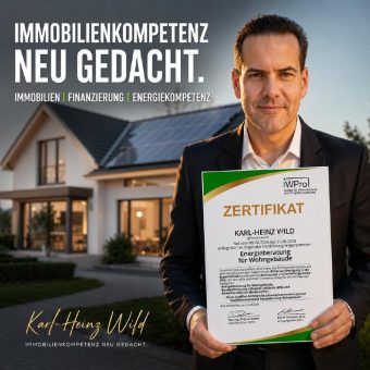 Immobilienkompetenz neu gedacht: Wild Immobilien&Finanzierung erweitert Kompetenz rund um energetische Sanierung