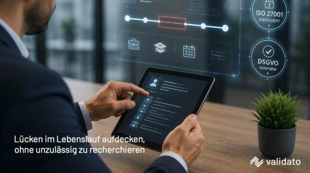 Wie deckt Validato Lücken im Lebenslauf auf, ohne unzulässig zu recherchieren?
