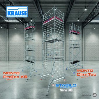 Sicher arbeiten im Herbst – hoch hinaus mit KRAUSE Fahrgerüsten