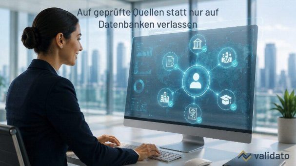 Warum verlässt sich Validato nicht allein auf Datenbanken, sondern auf geprüfte Quellen?