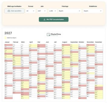 fotokalender.com startet kostenlosen Kalender-Konfigurator für 2026, 2027 und 2028