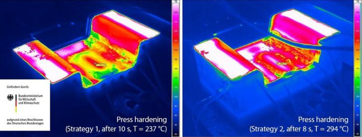 Thermografie gibt Hinweise zur Fertigung kostengünstiger Stähle beim Presshärten