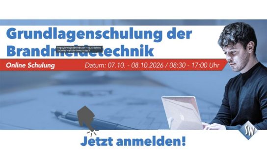 Grundlagen schaffen, Zusammenhänge verstehen: Online-Schulung vermittelt fundiertes Wissen zur Brandmeldetechnik nach DIN 14675.