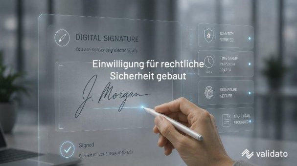 Wie gestaltet Validato AG die Einwilligung, damit sie rechtlich trägt?