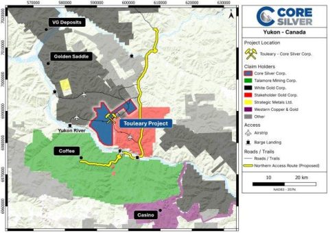 Arcus und Core mobilisieren für ein Bohrprogramm über 3.000 Meter auf dem VMS-Projekt Touleary