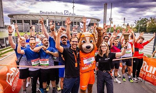 3.400 Teilnehmende mit einzigartigem Zieleinlauf im Deutsche Bank Park beim B2Run Frankfurt 2026