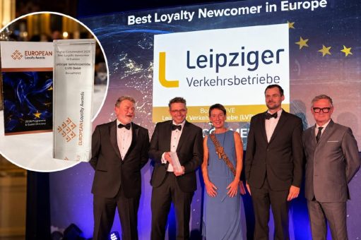 BonusMOVE überzeugt über die ÖPNV-Branche hinaus: LVB und TAF mobile mit European Loyalty Award ausgezeichnet