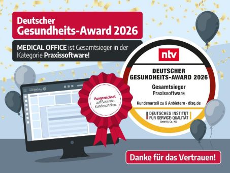 MEDICAL OFFICE beim Deutschen Gesundheits-Award 2026 ausgezeichnet