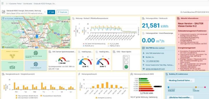 SAUTER entwickelt Customer Portal konsequent für Gebäudebetrieb weiter