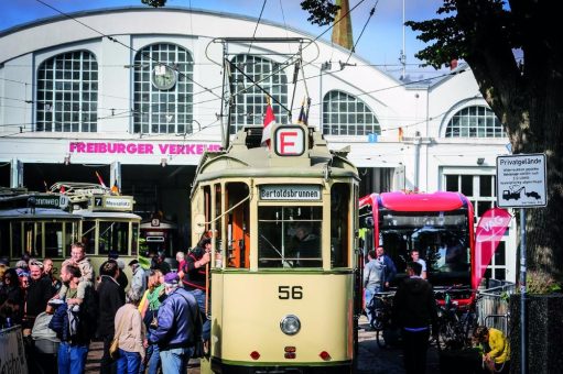 125 Jahre Straßenbahn in Freiburg: Jubiläumsfest im historischen Betriebshof