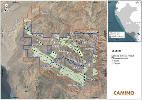 Camino erhält Umweltgenehmigung für bedeutende Ausweitung der Exploration im Kupferprojekt „Costa de Cobre“ in Peru