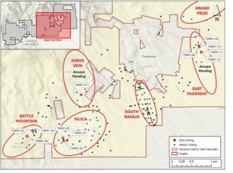 ICG Silver & Gold bohrt im Tuscarora District in Nevada 24,3 Meter mit 10,14 g/t Gold, darunter 4,6 Meter mit 51,84 g/t Gold und 10,2 g/t Silber