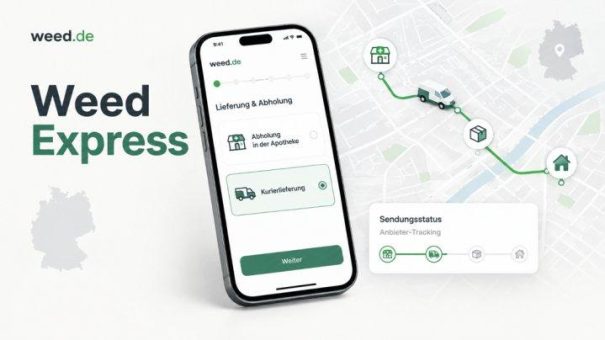 Weed.de integriert Weed Express für die Kurierlieferung von Apothekenbestellungen