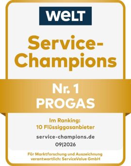PROGAS fünfmaliger Service-Champion