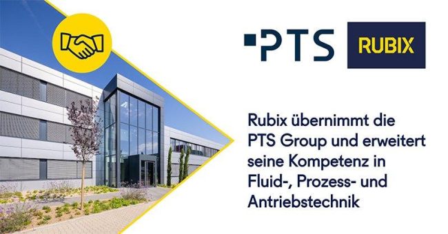 Rubix übernimmt die PTS Group zum 01.10.2026 und erweitert seine Kompetenz in Fluid-, Prozess- und Antriebstechnik