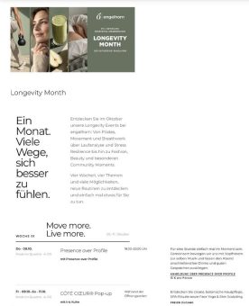CÔTÉ CŒUR beim Longevity Month von engelhorn: Clean Skincare, Botanical SPA und neue Retreat-Formate aus Deidesheim