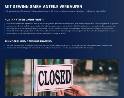 Der richtige Zeitpunkt eine Kapitalgesellschaft zu verkaufen
