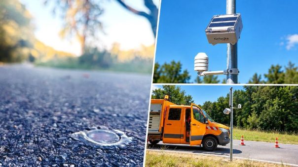 Autarker Temperatursensor: gut vorbereitet für den Winterdienst
