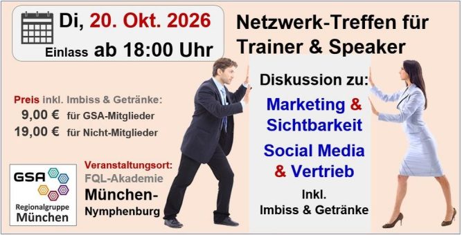 Gute Trainer brauchen gute Kontakte – und neue Ideen für Marketing und Vertrieb!
